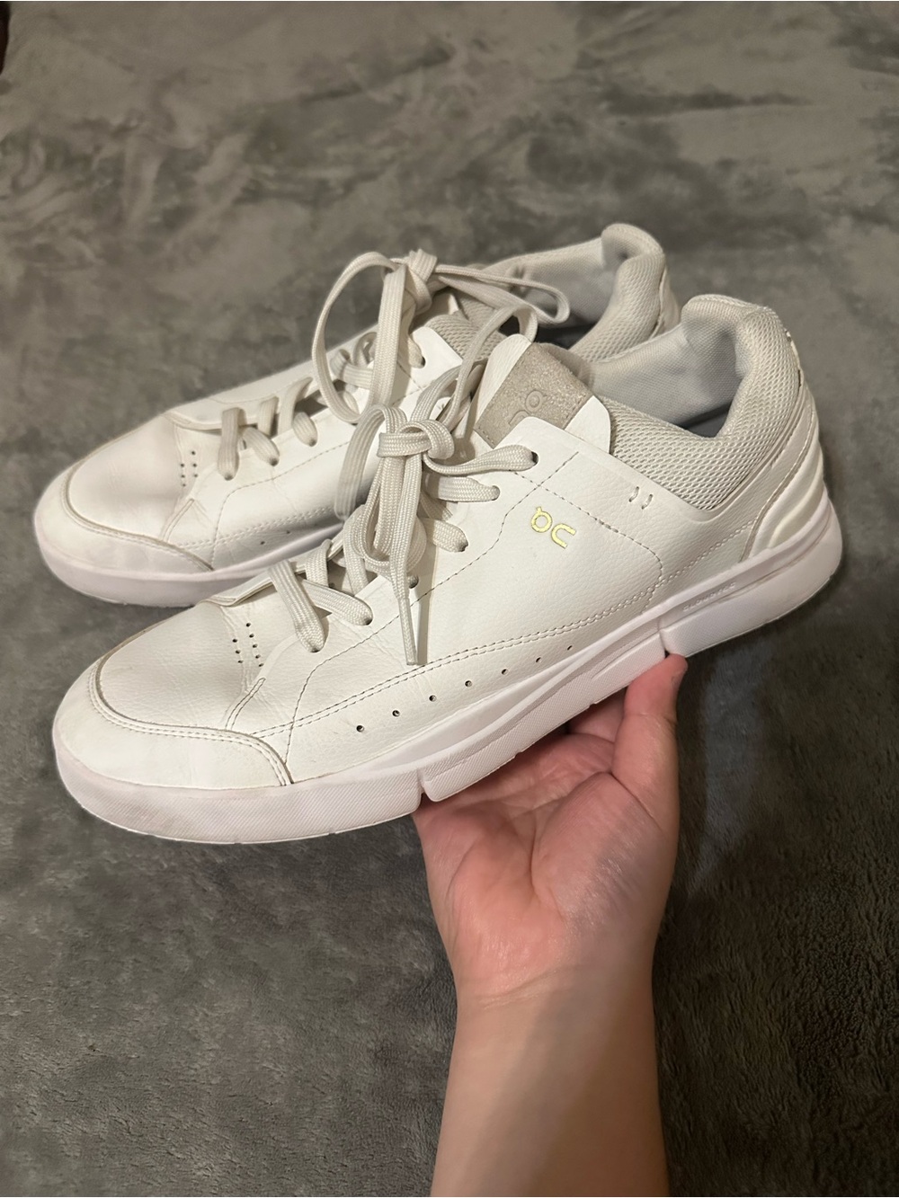 ON Cloud White Leather Sneakers